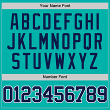 Load image into Gallery viewer, Custom Aqua Navy-White Authentic Basketball Jersey