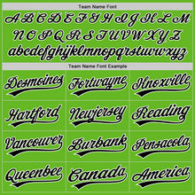 Load image into Gallery viewer, Custom Aurora Green Black-White Authentic Baseball Jersey