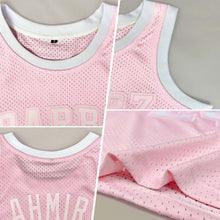 Load image into Gallery viewer, Custom Light Pink White Authentic Throwback Basketball Jersey