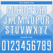 Load image into Gallery viewer, Custom Powder Blue White Round Neck Sublimation Basketball Suit Jersey