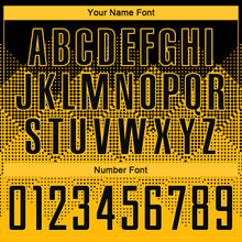 Load image into Gallery viewer, Custom Yellow Black Round Neck Sublimation Basketball Suit Jersey