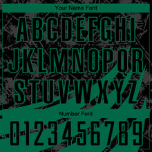 Load image into Gallery viewer, Custom Black Kelly Green Wind Shapes Round Neck Sublimation Basketball Suit Jersey