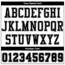 Load image into Gallery viewer, Custom White Black Color Block Round Neck Sublimation Basketball Suit Jersey