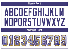 Load image into Gallery viewer, Custom White Purple-Old Gold Drift Fashion Football Jersey