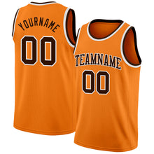 Load image into Gallery viewer, Custom Bay Orange Brown-White Authentic Basketball Jersey