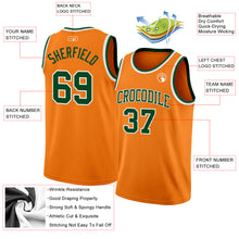 Load image into Gallery viewer, Custom Bay Orange Green-White Authentic Basketball Jersey