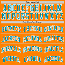 Load image into Gallery viewer, Custom Bay Orange Teal-White Authentic Basketball Jersey