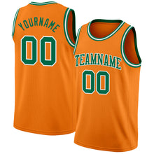 Load image into Gallery viewer, Custom Bay Orange Kelly Green-White Authentic Basketball Jersey