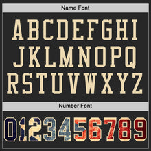 Load image into Gallery viewer, Custom Black Vintage Puerto Rican Flag-City Cream Mesh Authentic Football Jersey