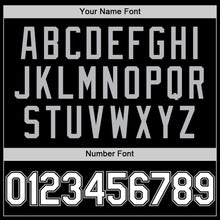 Load image into Gallery viewer, Custom Black White Pinstripe Gray Authentic Sleeveless Baseball Jersey