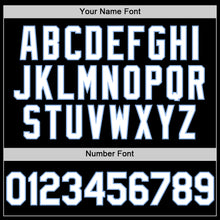 Load image into Gallery viewer, Custom Black White Pinstripe Light Blue Authentic Sleeveless Baseball Jersey