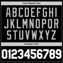 Load image into Gallery viewer, Custom Black Gray Pinstripe White Authentic Sleeveless Baseball Jersey