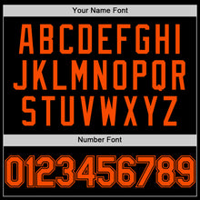 Load image into Gallery viewer, Custom Black Orange Pinstripe Orange Authentic Sleeveless Baseball Jersey