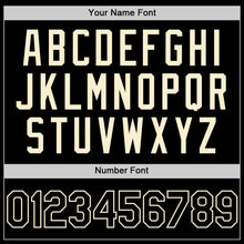 Load image into Gallery viewer, Custom Black Cream Pinstripe Cream Authentic Sleeveless Baseball Jersey