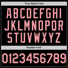 Load image into Gallery viewer, Custom Black Medium Pink Authentic Sleeveless Baseball Jersey