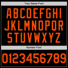 Load image into Gallery viewer, Custom Black Orange Mesh Authentic Throwback Baseball Jersey