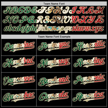 Load image into Gallery viewer, Custom Black Vintage Mexican Flag-Cream Mesh Authentic Throwback Baseball Jersey