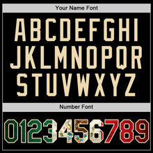 Load image into Gallery viewer, Custom Black Vintage Mexican Flag-Cream Mesh Authentic Throwback Baseball Jersey