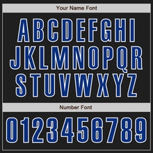 Load image into Gallery viewer, Custom Black Royal-White Authentic Baseball Jersey