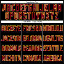 Load image into Gallery viewer, Custom Black Maroon-Gold Mesh Authentic Throwback Baseball Jersey