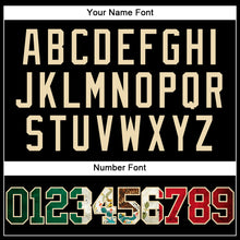 Load image into Gallery viewer, Custom Black Vintage Mexican Flag-Cream Mesh Authentic Throwback Baseball Jersey