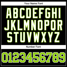 Load image into Gallery viewer, Custom Black Neon Green-White Mesh Authentic Throwback Baseball Jersey