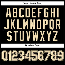 Load image into Gallery viewer, Custom Stitched Black Cream Sports Pullover Sweatshirt Hoodie