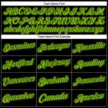 Load image into Gallery viewer, Custom Stitched Black Neon Green Sports Pullover Sweatshirt Hoodie