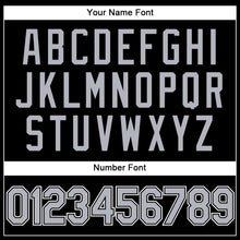 Load image into Gallery viewer, Custom Stitched Black Gray-White Sports Pullover Sweatshirt Hoodie