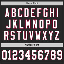 Load image into Gallery viewer, Custom Black White-Maroon Mesh Authentic Throwback Football Jersey