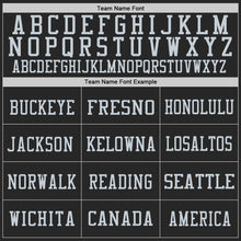 Load image into Gallery viewer, Custom Black Silver-Gray Mesh Authentic Throwback Football Jersey