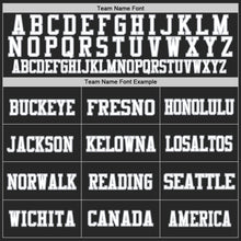 Load image into Gallery viewer, Custom Black White-Gray Mesh Authentic Throwback Football Jersey