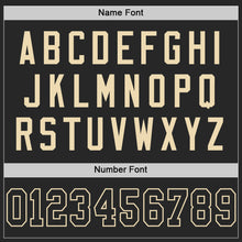 Load image into Gallery viewer, Custom Black Cream Mesh Authentic Throwback Football Jersey