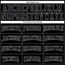 Load image into Gallery viewer, Custom Black Gray Authentic Football Jersey