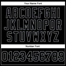 Load image into Gallery viewer, Custom Black Gray Authentic Football Jersey