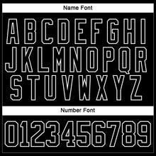 Load image into Gallery viewer, Custom Black White Hockey Lace Neck Jersey