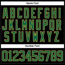 Load image into Gallery viewer, Custom Black Kelly Green-Gold Hockey Lace Neck Jersey
