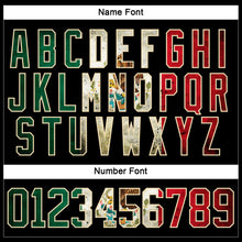 Load image into Gallery viewer, Custom Black Vintage Mexican Flag Cream Red-Kelly Green Hockey Lace Neck Jersey