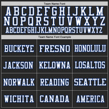 Load image into Gallery viewer, Custom Black Royal-White Mesh Authentic Throwback Football Jersey