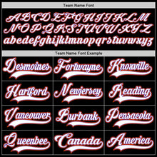 Load image into Gallery viewer, Custom Black Purple-Orange Hockey Jersey