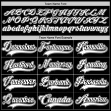 Load image into Gallery viewer, Custom Black White Hockey Jersey