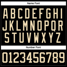 Load image into Gallery viewer, Custom Black Cream Hockey Jersey