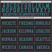 Load image into Gallery viewer, Custom Black Crimson-Teal Mesh Authentic Football Jersey