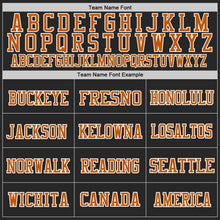 Load image into Gallery viewer, Custom Black Teal-Texas Orange Mesh Authentic Football Jersey