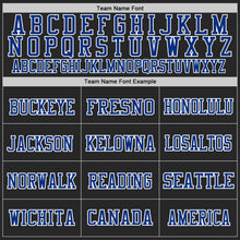 Load image into Gallery viewer, Custom Black Royal-Red Mesh Authentic Football Jersey