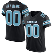Load image into Gallery viewer, Custom Black Shadow Blue-White Mesh Authentic Football Jersey