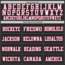 Load image into Gallery viewer, Custom Black Neon Pink-White Mesh Authentic Football Jersey