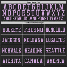 Load image into Gallery viewer, Custom Black Light Purple Mesh Authentic Football Jersey