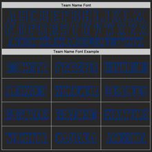 Load image into Gallery viewer, Custom Black Royal Mesh Authentic Football Jersey