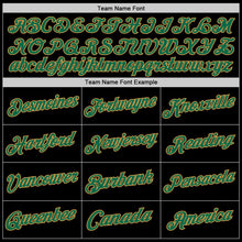 Load image into Gallery viewer, Custom Black Kelly Green-Old Gold Authentic Throwback Basketball Jersey